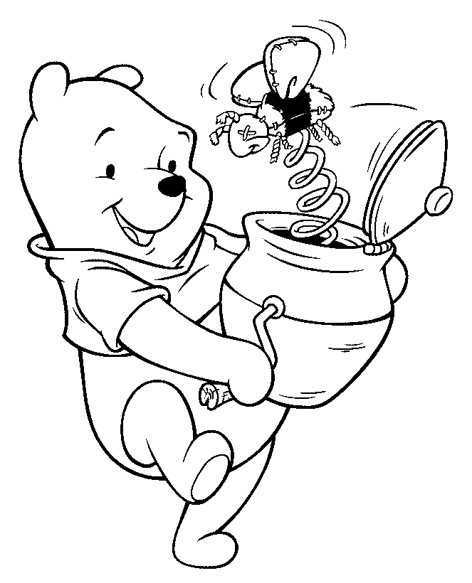 coloring pages. Pooh Bear Coloring Pages 1