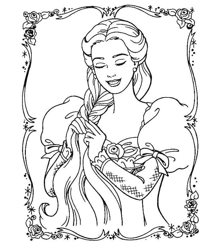 Barbie of Swan Lake Children Coloring Pages 1