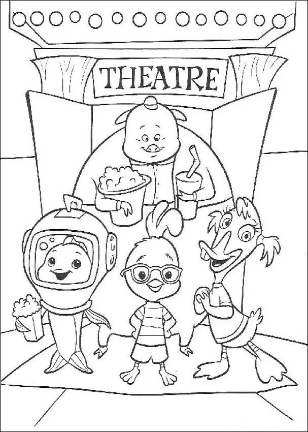 Chicken Little Children Coloring Pages 4