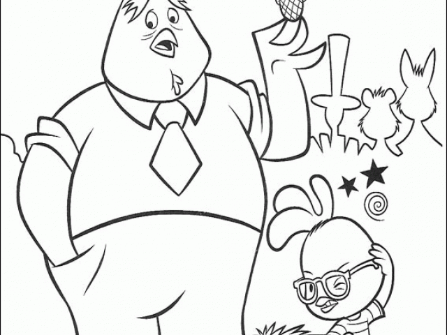 Chicken Little Children Coloring Pages 6