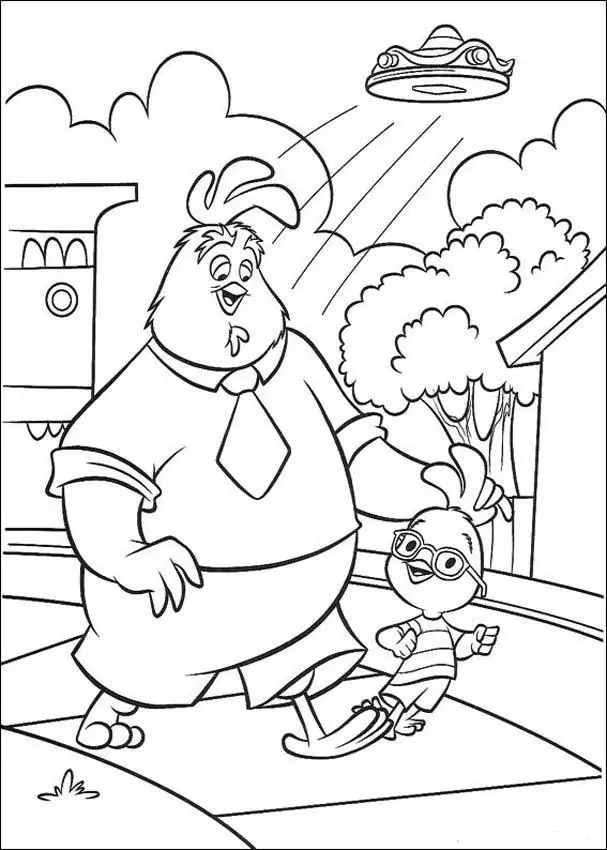 Chicken Little Children Coloring Pages 8