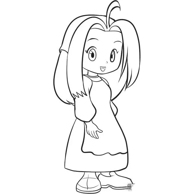 Harvest Moon Children Coloring Pages 8