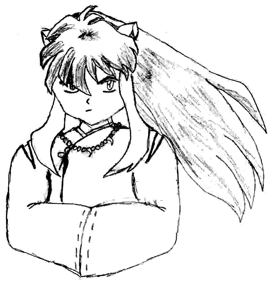 Inuyasha The Final Act Children Coloring Pages 7