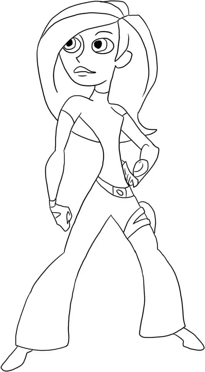 Kim Possible Children Coloring Pages 1