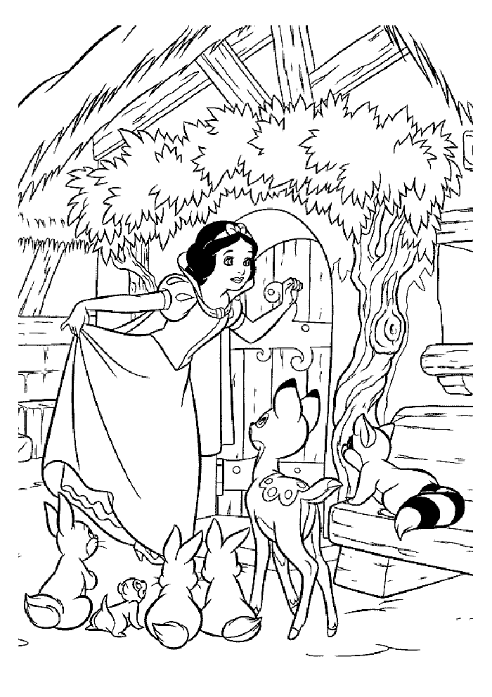 Snow White Coloring Pages 8