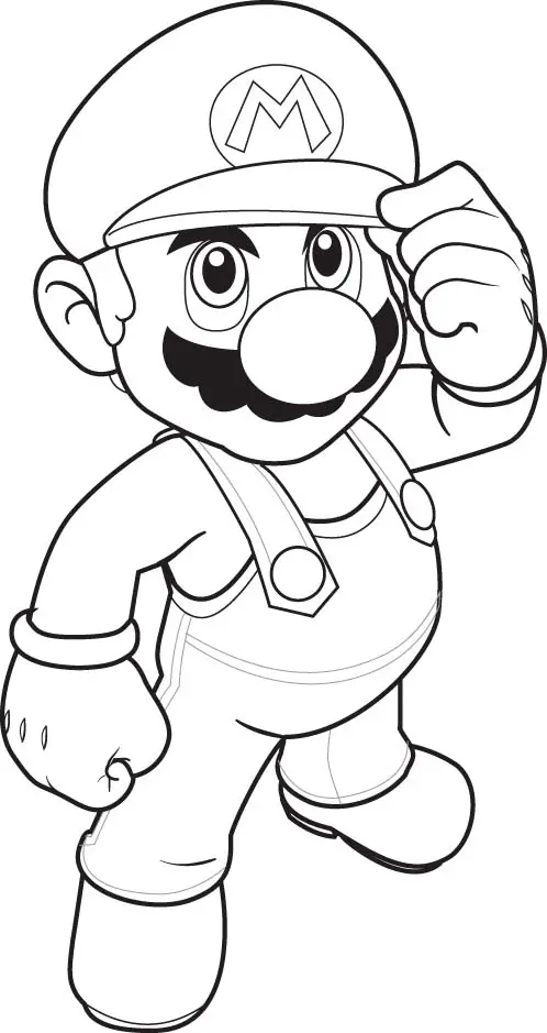 Super Mario Children Coloring Pages 3