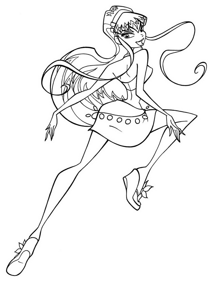 Winx Club Children Coloring Pages 9